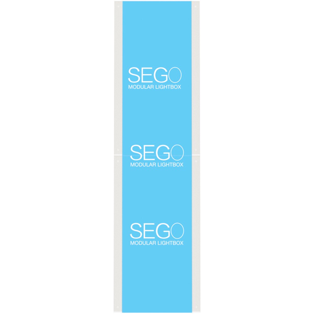 SEGO Modular Lightbox Display Tower — Graphic Package